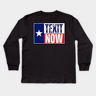 Texit now Kids Long Sleeve T-Shirt